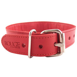 Rouge Garments Red Studded O-Ring Studded Collar