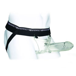 Perfect Fit Zoro Knight 6 Inch Hollow Silicone Clear Strap-on