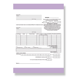 Party Plan Stationery –  Order Forms