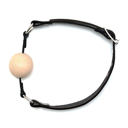 Leather Gag With Wooden Ball
